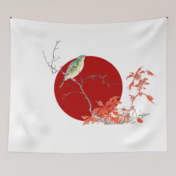 Item preview, Japanese Flag -  Yellow Bunting and Chinese Amaranth  designed and sold by weavernap.