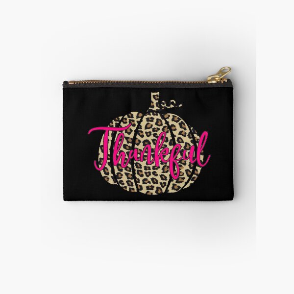 Item preview, Hot Pink Leopard Print Pumpkin Thankful designed and sold by SqueakyRicardo.