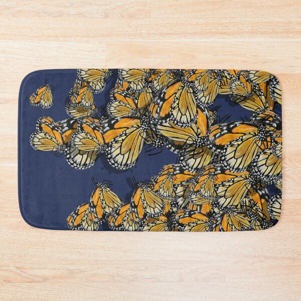 Item preview, Butterfly Frenzy Spring Navy designed and sold by ANoelleJay.