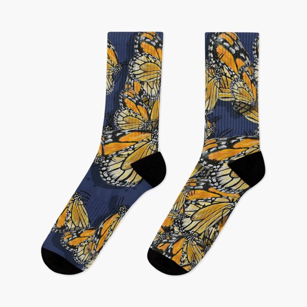 Item preview, Butterfly Frenzy Spring Navy designed and sold by ANoelleJay.