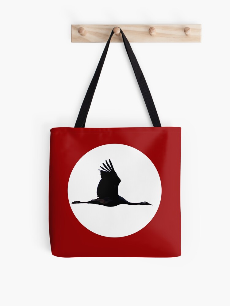 Thumbnail 1 von 2, Stofftasche, Kranich designt und verkauft von Igelchen.