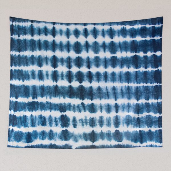 Item preview, Shibori Indigo Stipes designed and sold by MojaveLove.