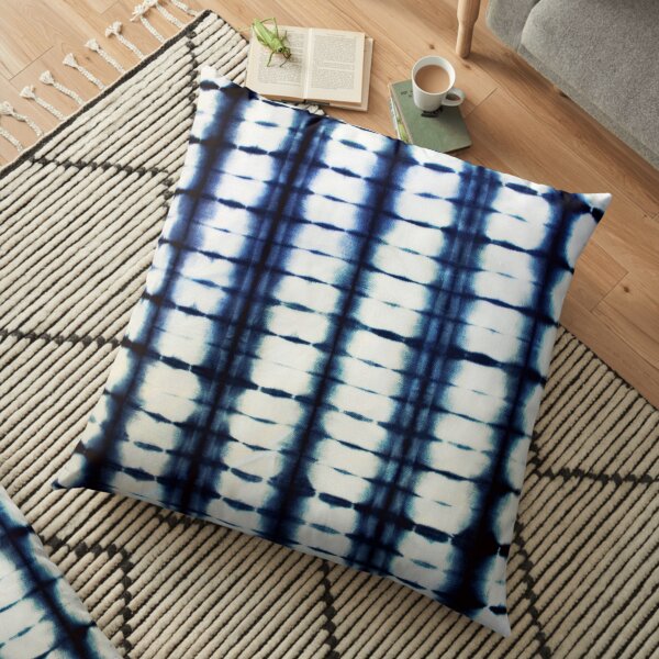 Shibori indigo Tie Dye Floor Pillow