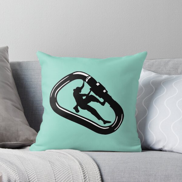 Item preview, Climbing carabiner - woman climbing designed and sold by claudiasartwork.