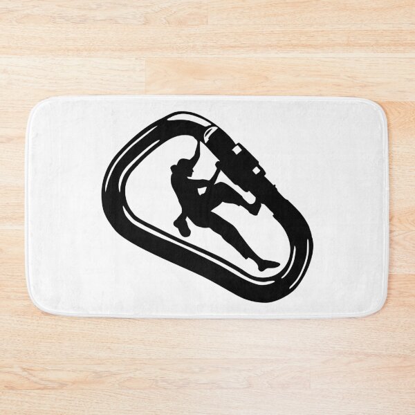 Item preview, Climbing carabiner - woman climbing designed and sold by claudiasartwork.