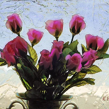 Artwork thumbnail, Cold Day Roses by webster7