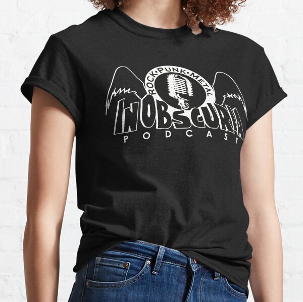 Large Mic White Logo Classic T-Shirt