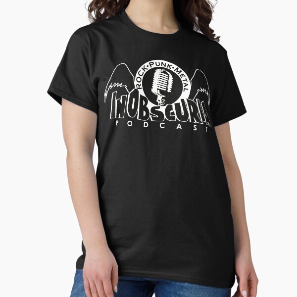 Large Mic White Logo Classic T-Shirt