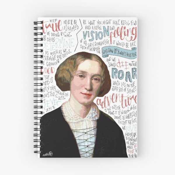 Item preview, George Eliot Artwork designed and sold by Naomillustrates.