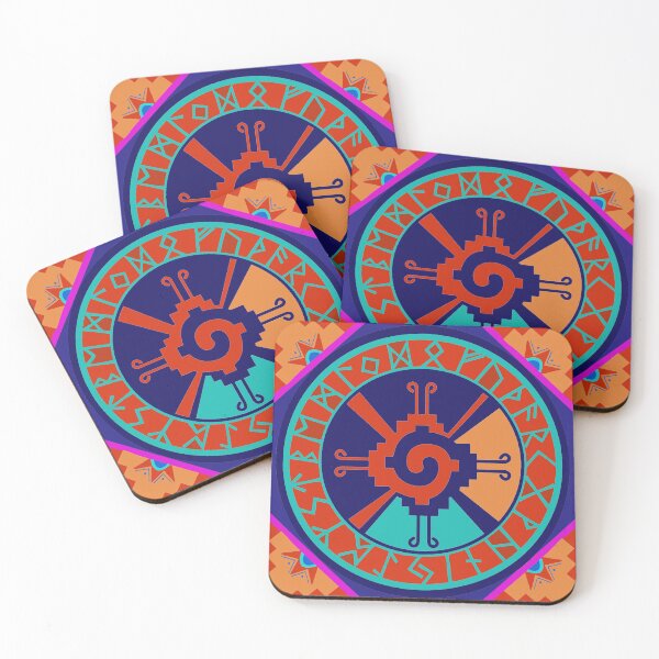 Item preview, Hunab Ku with Rune Calendar Border designed and sold by ESPRIT MYSTIQUE.