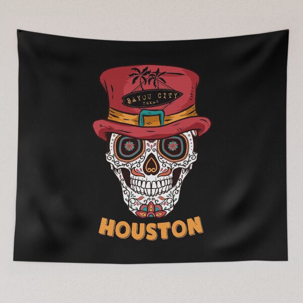 Item preview, Houston Sugar Skull Bayou City designed and sold by KoolMoDee.