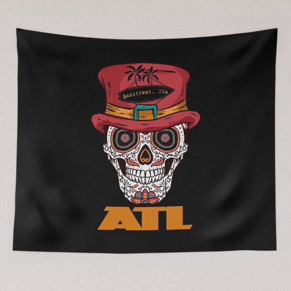 Item preview, ATL Badstreet USA Sugar Skull designed and sold by KoolMoDee.
