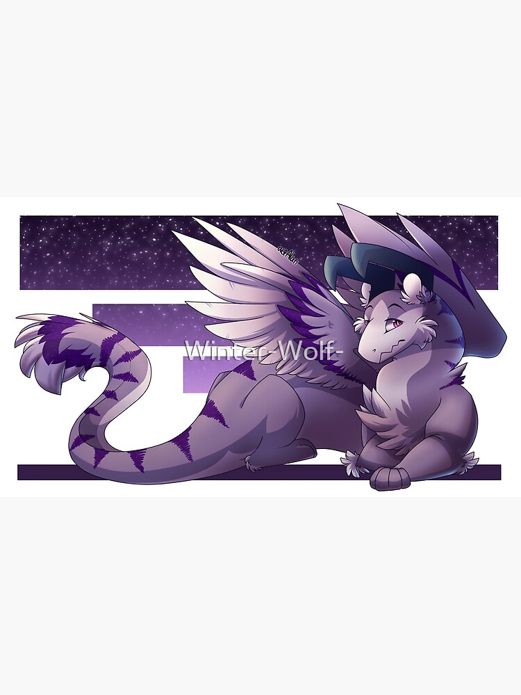 fluffy purple dragon