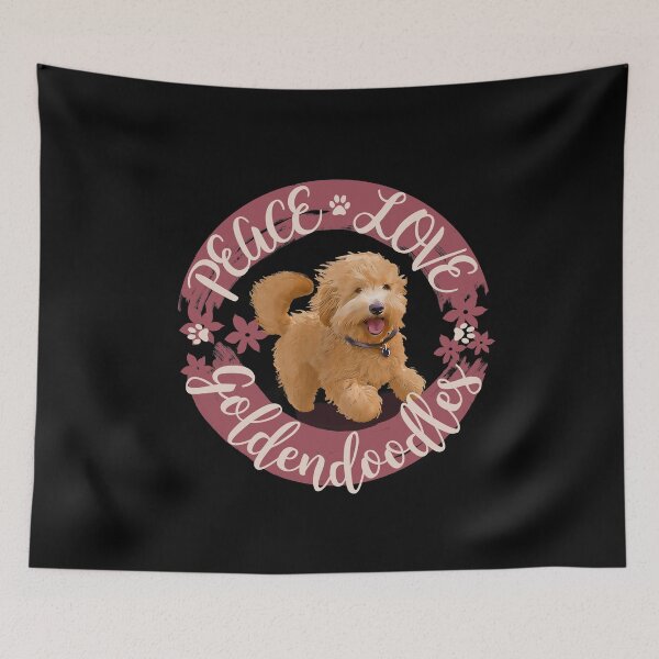 Item preview, Peace, Love, Goldendoodles designed and sold by EdifyEra.
