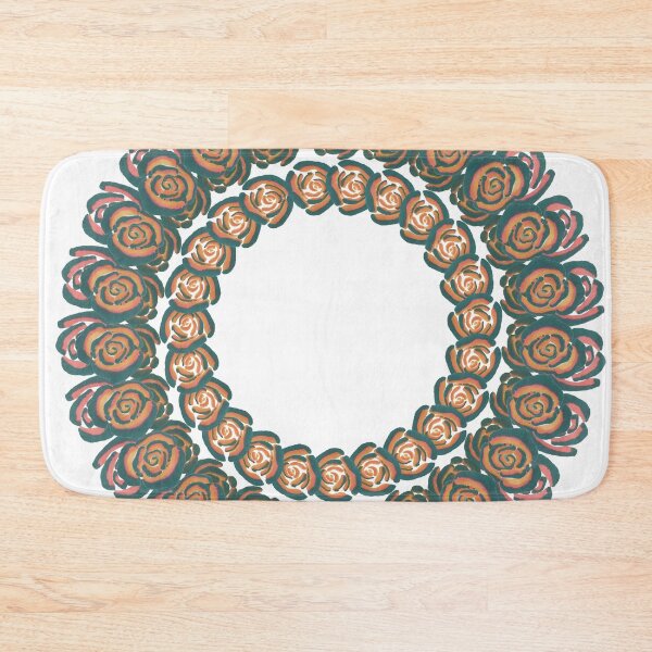 Item preview, Orange Floral Wreath designed and sold by ANoelleJay.