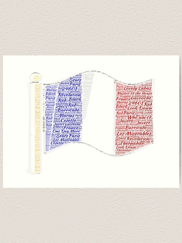 Les Miserables Word Cloud Art Print By Carlamiller8 Redbubble