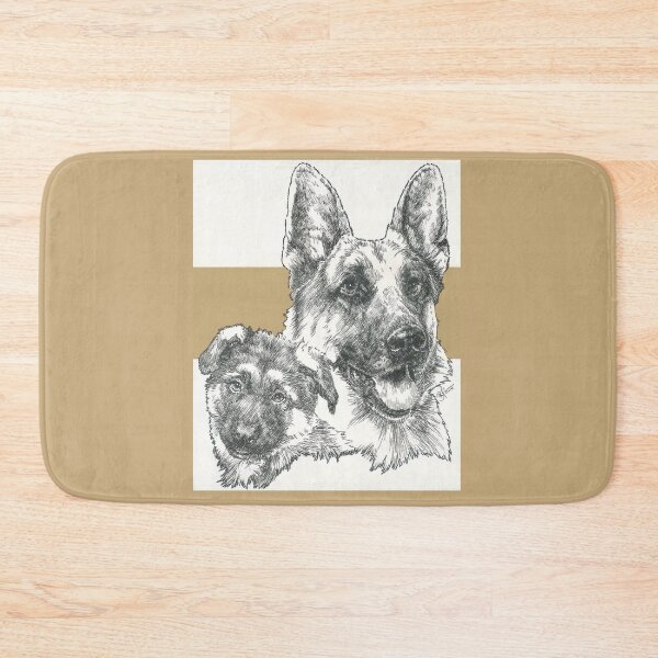 Item preview, German Shepherd Father & Son designed and sold by BarbBarcikKeith.