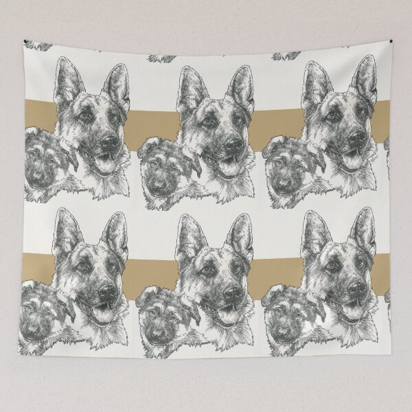 Item preview, German Shepherd Father & Son designed and sold by BarbBarcikKeith.