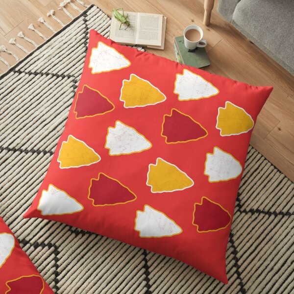 Arrowhead KC Football Kansas City Vintage Kc football Kingdom Kansas city Pro Gear Floor Pillow