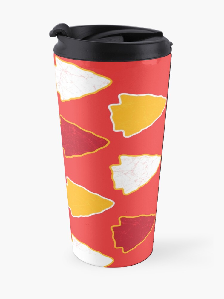 Alternate view of Arrowhead KC Football Kansas City Vintage Kc football Kingdom Kansas city Pro Gear Travel Mug