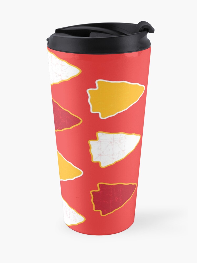 Alternate view of Arrowhead KC Football Kansas City Vintage Kc football Kingdom Kansas city Pro Gear Travel Mug