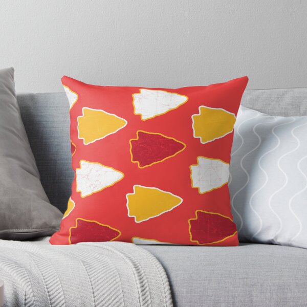 Arrowhead KC Football Kansas City Vintage Kc football Kingdom Kansas city Pro Gear Throw Pillow