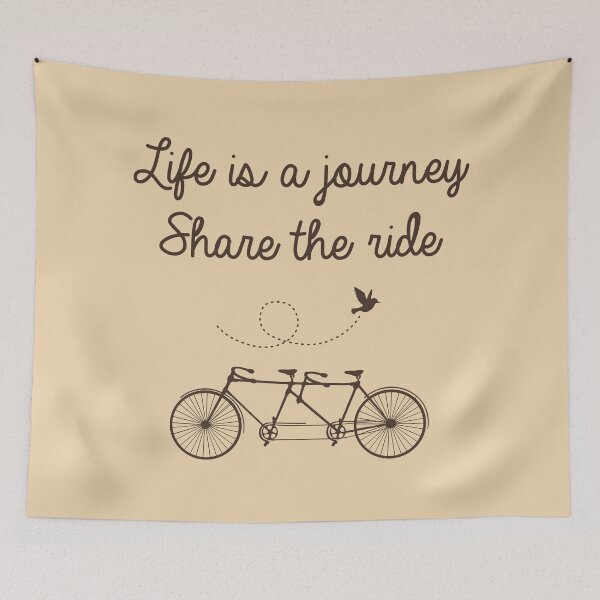 Item preview, Life is a journey - Share the ride designed and sold by cycleexplorers.