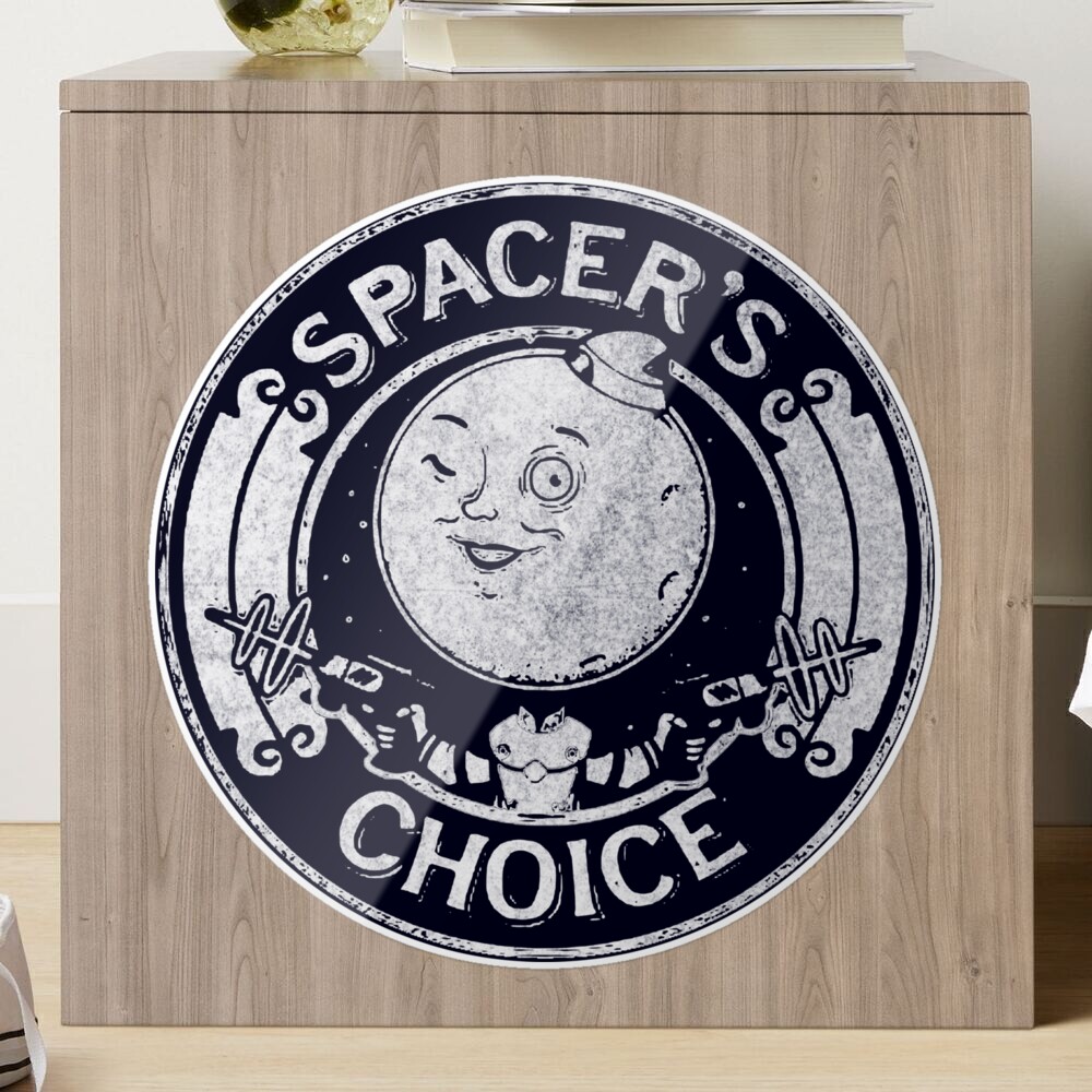 Spacer&amp;#39;s Choice Distressed White Logo, The Outer Worlds Logo  iPad Case & Skin for Sale by surik