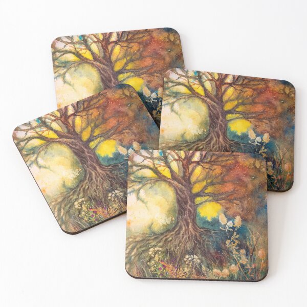 Item preview, Autumn magical landscape designed and sold by Red Witch Art.