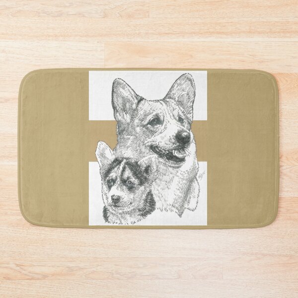Item preview, Welsh Corgi Father & Son designed and sold by BarbBarcikKeith.