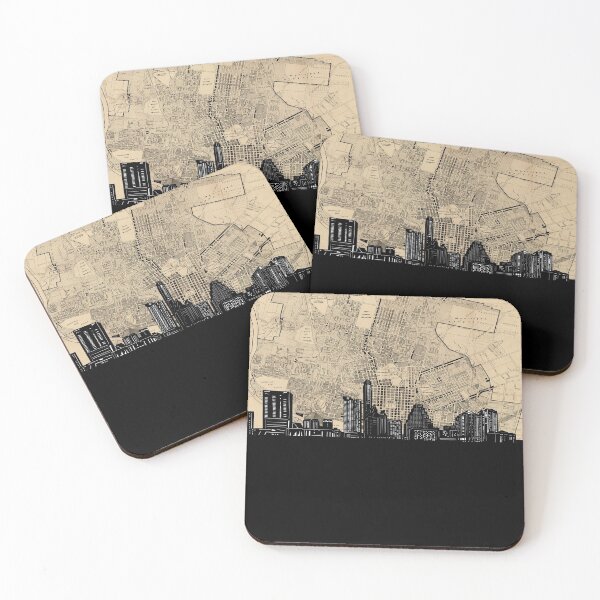 Item preview, austin skyline designed and sold by BekimART.