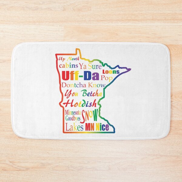 Item preview, Minnesota Sayings - Minnesotans (pride - rainbow) designed and sold by ByJeanBean.