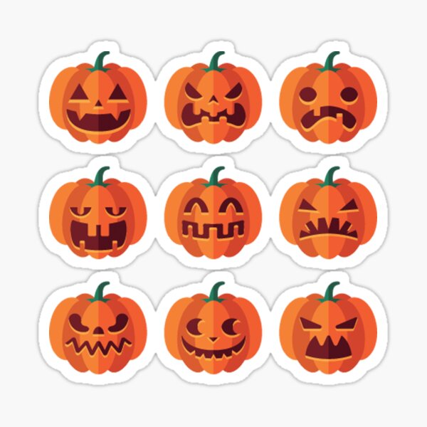 Item preview, Pumpkins with faces designed and sold by edwardecho.