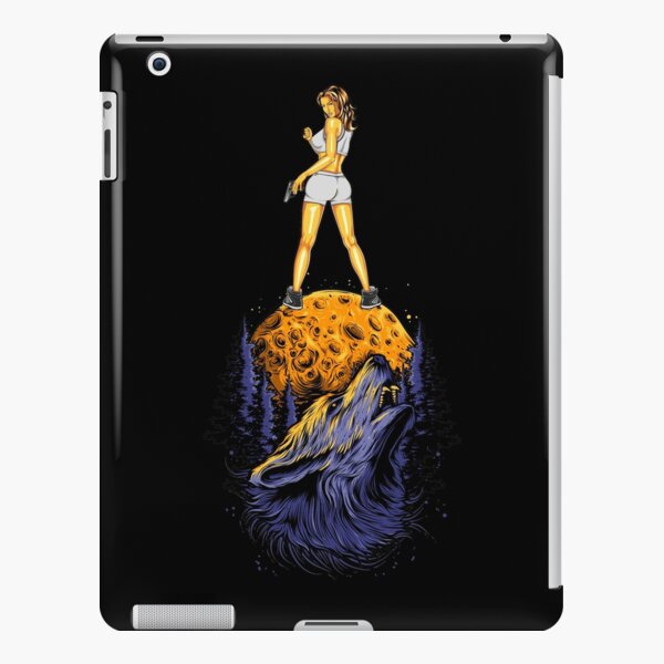 Wolf mum on the moon. iPad Snap Case