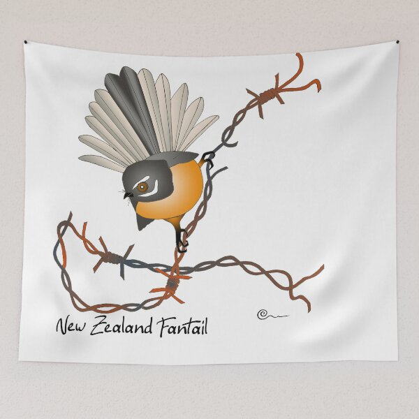 Item preview, New Zealand Fantail designed and sold by Linda Bassett.