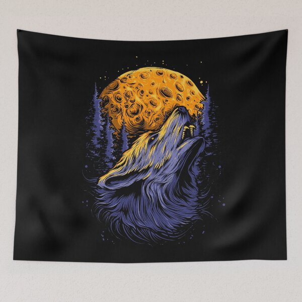 Item preview, Wolf and the moon. designed and sold by emphatic.