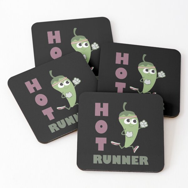 Item preview, Hot Runner Green Retro Running  Hot Pepper designed and sold by Hedgie Designs.