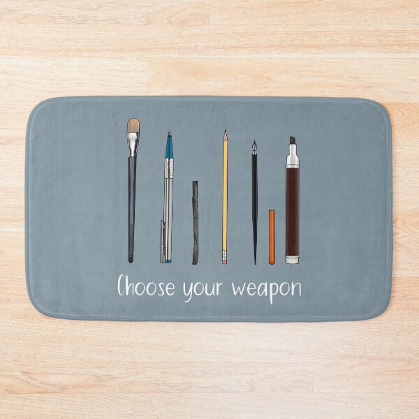 Item preview, Choose your weapon - art supplies designed and sold by HighFives555.