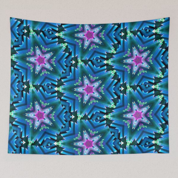 Item preview, blue star kaleidoscope designed and sold by Shana Vy Photography.