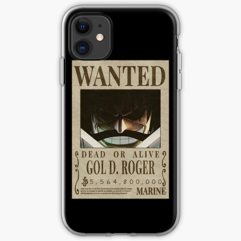 Wanted Gol D Roger Gol D Roger Bounty Iphone Case Cover By Triskova Redbubble