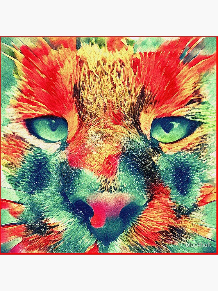 Artificial neural style wild cat by blackhalt