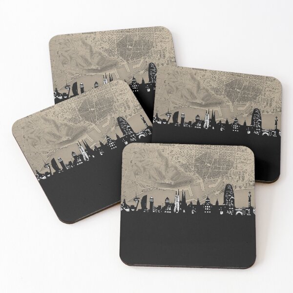 Item preview, barcelona skyline designed and sold by BekimART.