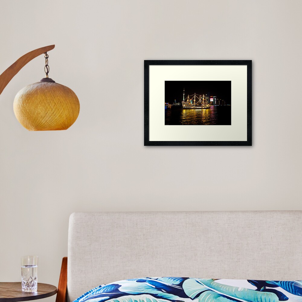 Shanghai Tall Ship Framed Art Print