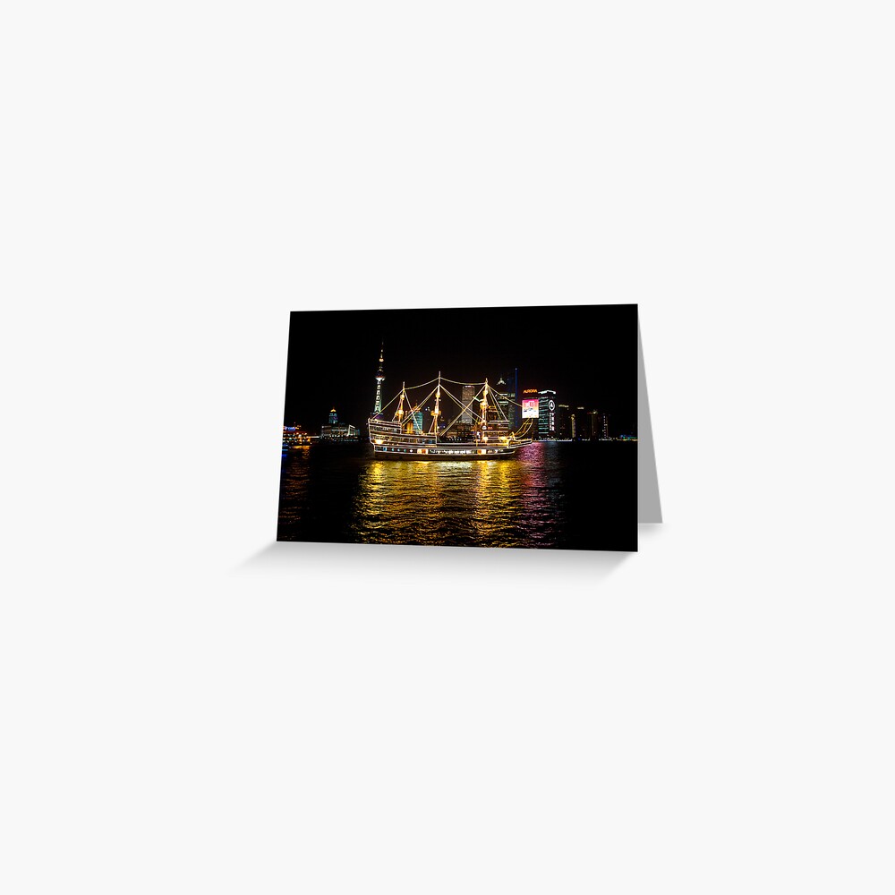 Shanghai Tall Ship Greeting Card