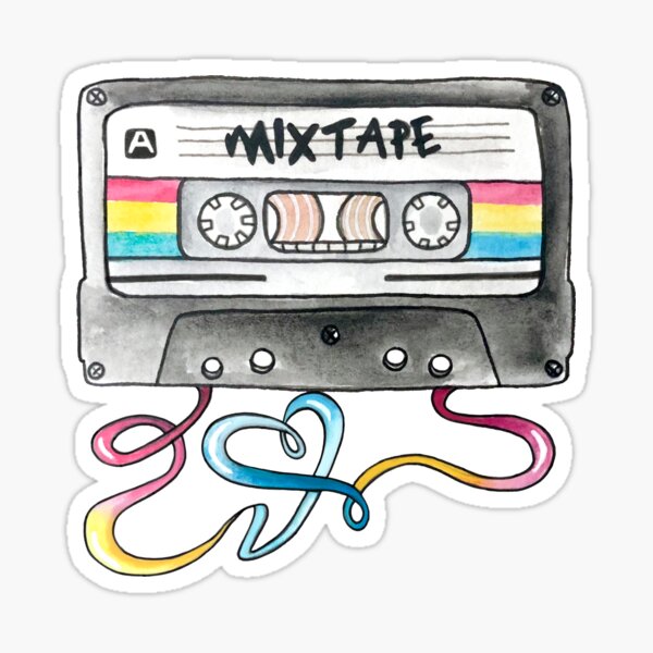 Item preview, Pansexual Mixtape Sticker designed and sold by Amanda Hodge.