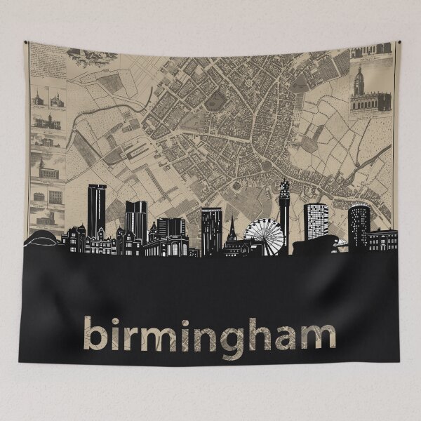 Item preview, birmingham skyline designed and sold by BekimART.