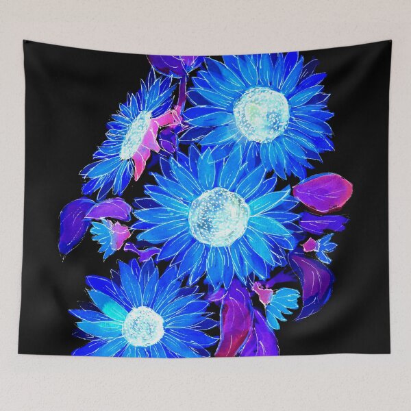Item preview, Blue Sunflowers designed and sold by Sebastian Grafmann.