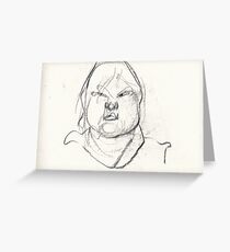 Self Portrait on Steroids #1 Greeting Card