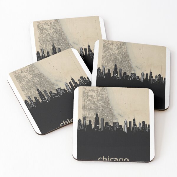 Item preview, chicago skyline designed and sold by BekimART.