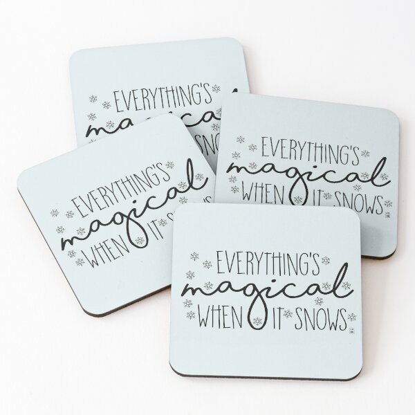 Item preview, Everything's magical when it snows designed and sold by fanartbygabi | Gabi Veiga.